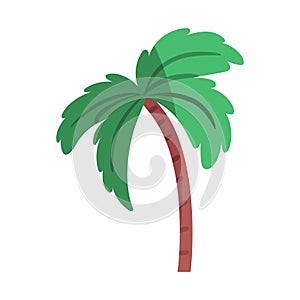 Isolated palm tree icon