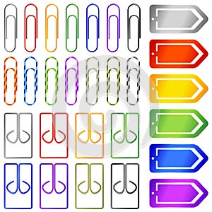 Isolated paper clips