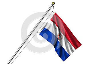 Isolated Paraguayan Flag