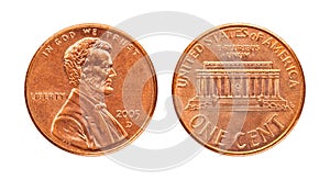 Isolated penny photo