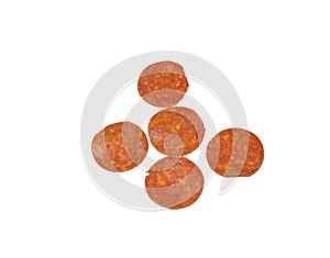 Isolated pepperoni