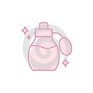 Isolated perfum bottle icon fill design photo