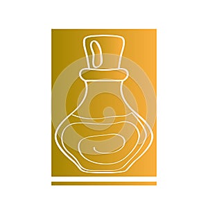 Isolated perfume bottle