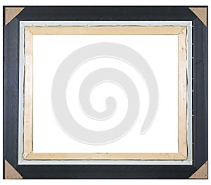 Isolated Photo Frame, Wooden Antique Photo Frame