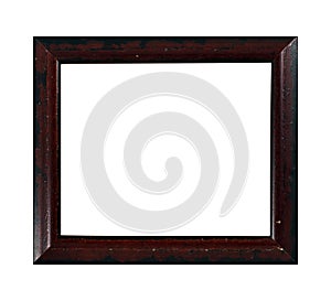 Isolated Photo Frame, Wooden Antique Photo Frame