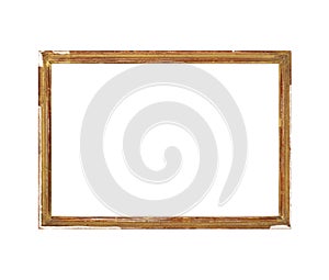 Isolated Photo Frame, Wooden Antique Photo Frame