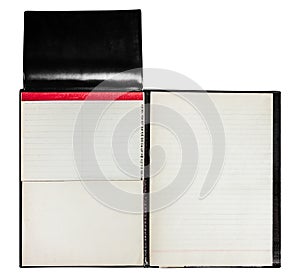 Isolated photo of old soviet paper diary notebook