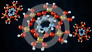 isolated Phytate or myo-inositol hexaphosphate molecule