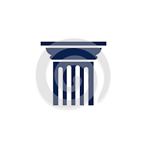 Isolated Pillar Icon logo vector