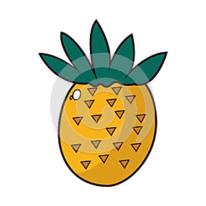 Isolated pineapple icon