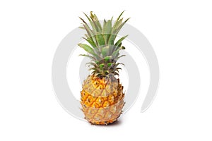 Isolated pineapple on a white background.