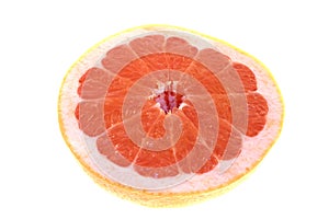 Isolated Pink Grapefruit
