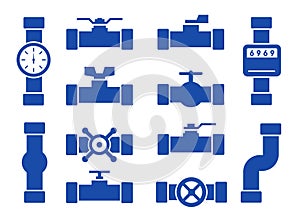 Isolated pipes set