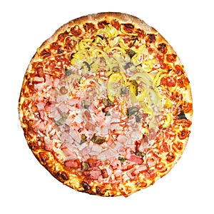 Isolated pizza