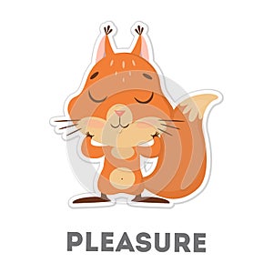 Isolated pleasured squirrel.