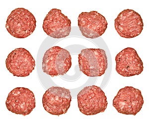 Isolated Pork Meatballs