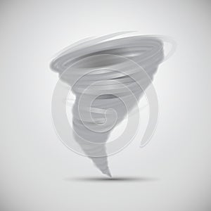 Isolated Powerful Tornado Vector.