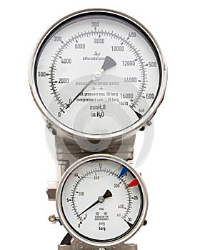 Isolated pressure gauge and level gauge in cryogenic liquid gas supply