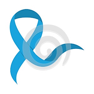 Isolated prostate cancer awareness ribbon Vector