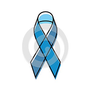 Isolated prostate cancer awareness ribbon Vector