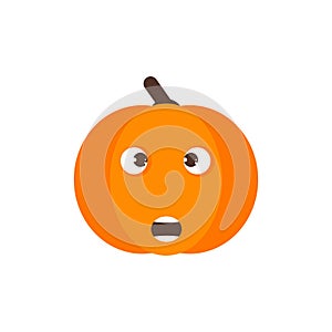 Isolated pumkin cute smile character