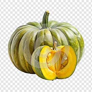 Isolated pumpkin on a transparent background photo