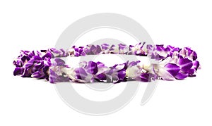 Isolated Purple Lei Flower Garland Isolated