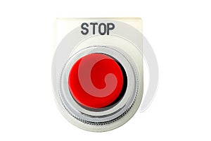 Isolated push button with stop faceplate