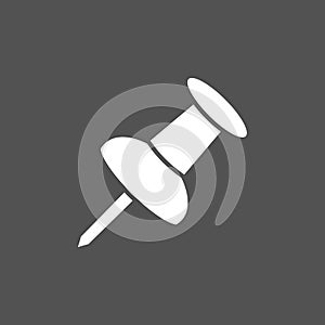 Isolated pushpin icon