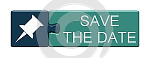 Puzzle Button: Save The Date