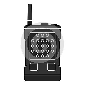 Isolated radio comunicator icon