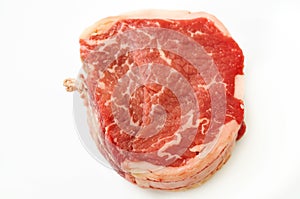 Isolated raw beef