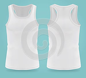 Isolated realistic white t-shirts for women sport