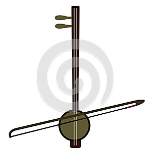 Isolated rebab icon. Musical instrument photo