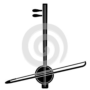 Isolated rebab icon. Musical instrument photo