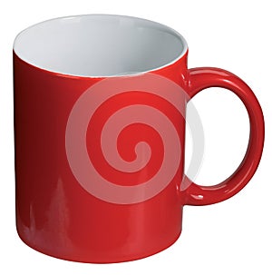 Isolated red coffee cup