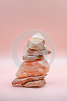 Isolated red rock stack