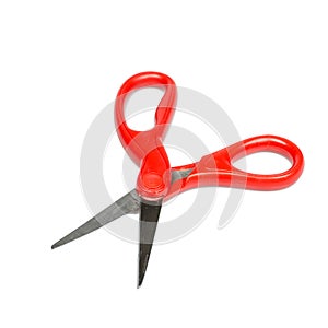 Isolated red scissors