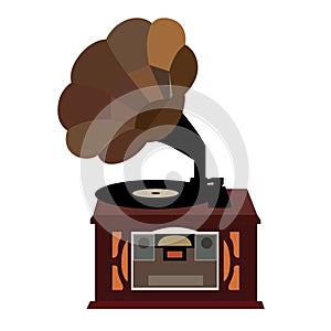 Isolated retro turntable