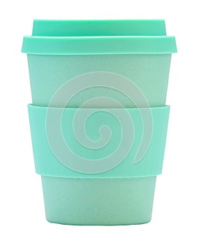 Isolated Reusable Coffee Cup photo