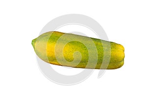 Isolated ripen papaya on white background