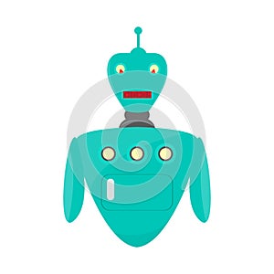 Isolated robot toy - Vector