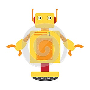 Isolated robot toy - Vector