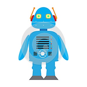 Isolated robot toy - Vector