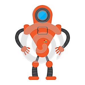 Isolated robot toy - Vector