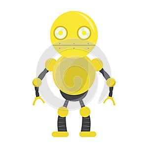 Isolated robot toy - Vector