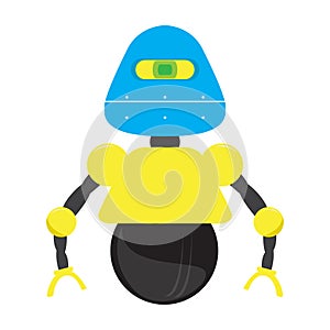 Isolated robot toy - Vector