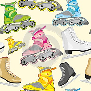 Isolated roller and ice skates