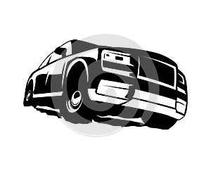 isolated Rolls-Royce Ghost vector illustration