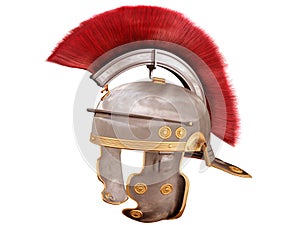 Isolated Roman Helmet